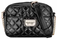 Torebki damskie - Torebka Czarna Listonoszka Monnari Chanelka Połysk - miniaturka - grafika 1