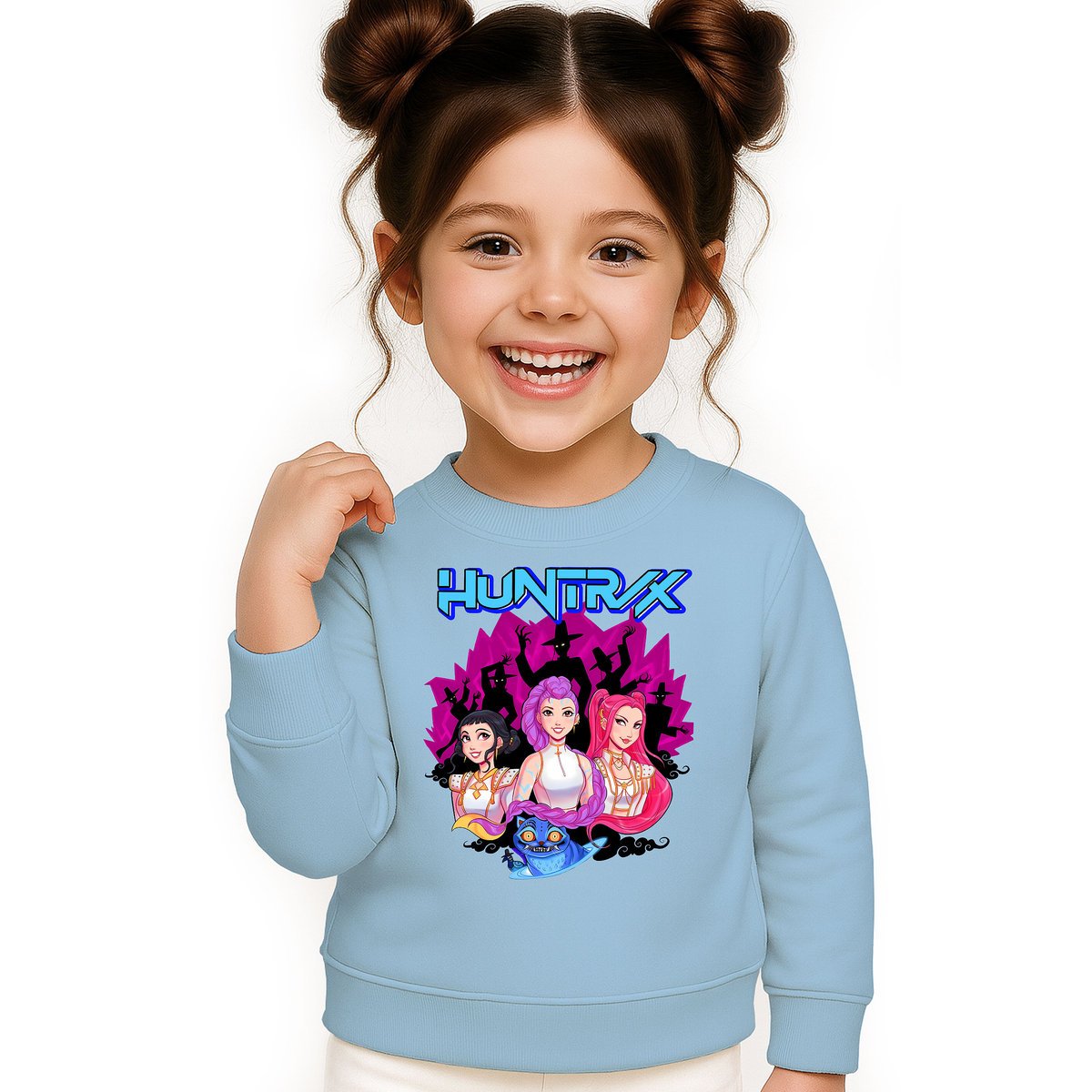 BLUZA DZIECIĘCA KPOP DEMON HUNTERS HUNTRIX 104 BAWEŁNIANA JAKOŚĆ