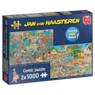 Puzzle - G3 Puzzle 2x1000 Haasteren Sklep muzyczny/Stres - miniaturka - grafika 1