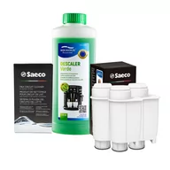 Akcesoria i części do ekspresów do kawy - Zestaw Gaggia - Filtr Saeco Intenza+ CA6702 3szt, Odkamieniacz Aqualogis Verde 500ml, Saeco CA6705/60 Środek do Obiegu Mleka - miniaturka - grafika 1