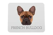 Podkładki pod mysz - Buldog francuski podkładka geometryczny Art-Dog - miniaturka - grafika 1