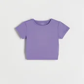 Koszulki dla dziewczynek - Reserved - Sportowy top - fioletowy - miniaturka - grafika 1