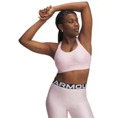 Biustonosze - Biustonosz treningowy Under Armour Infinity High Strappy - różowy - miniaturka - grafika 1