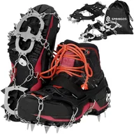 Sprzęt wspinaczkowy - Raczki na buty turystyczne stalowe antypoślizgowe nakładki rozmiar 36-40 - miniaturka - grafika 1