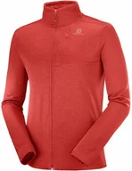 Bluzy sportowe męskie - Salomon Bluza Essential Lightwarm Heather Goji Berry / Heather C15931 - miniaturka - grafika 1