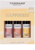 Aromaterapia - Tisserand The Little Box of Happiness - Zestaw olejków eterycznych na lepsze samopoczucie (3x10 ml) - miniaturka - grafika 1