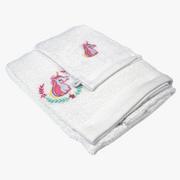 Ręczniki - Zestaw Kąpielowy Z Haftem, Rękawica + Ręcznik 70 X 130 Cm - miniaturka - grafika 1