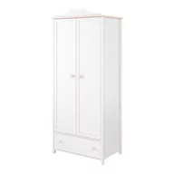 Szafy - Szafa dwudrzwiowa LUNA LN-12 biały/różowy - miniaturka - grafika 1