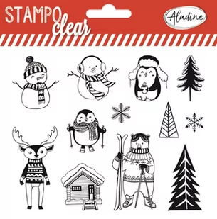 Stemple silikonowe Święta ze Zwierzakami - Scrapbooking - miniaturka - grafika 1