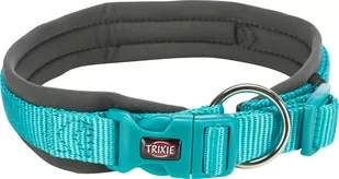Trixie Premium obroża, dla psa, morski błękit/grafit, L: 4955 cm/25 mm, podbita neoprenem - Obroże dla psów - miniaturka - grafika 1