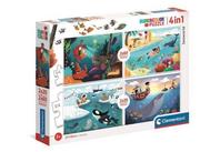 Puzzle - Clementoni Puzzle 2x20+2x60 Super Kolor Seaworld - - miniaturka - grafika 1