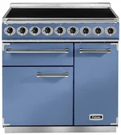 Kuchenki elektryczne - Kuchnia z płytą indukcyjną FALCON Deluxe 90 Chiński błękit szczotkowany nikiel - miniaturka - grafika 1