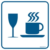 Systemy ekspozycyjne i znaki informacyjne - RA032 BISTRO, FN - FOLIA SAMOPRZYLEPNA; (200X200MM) - miniaturka - grafika 1
