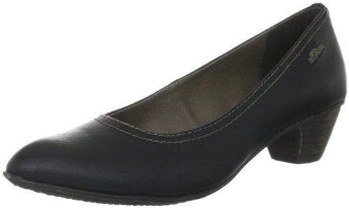 s.Oliver Damskie czółenka do noszenia, czarny - Czarny Black 1-36 EU