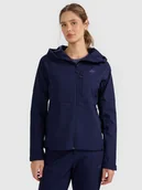 Kurtki i kamizelki sportowe damskie - 4F Kurtka softshell wiatroodporna membrana 10000 damska - granatowa M - miniaturka - grafika 1