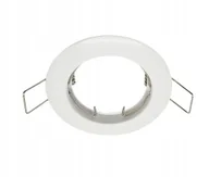 Oprawy, klosze i abażury - Oprawa Halogenowa Sufitowa Wpuszczana Spot Okrągła Biała Oczko Stałe - miniaturka - grafika 1