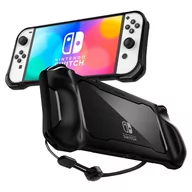 Akcesoria do Nintendo - Spigen Etui Spigen Rugged Armor do Nintendo Switch Oled Matte Black - miniaturka - grafika 1