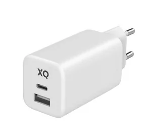 Xqisit dual USB C - A - 65W Power Delivery GaN + kabel 2m - Ładowarki do telefonów - miniaturka - grafika 1