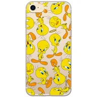 Etui i futerały do telefonów - ERT GROUP etui na telefon Iphone 7/8/ SE 2/ SE 3, case oryginalny i oficjalnie licencjonowany przez Looney Tunes, wzór Tweety 010, optymalnie dopasowane, plecki z TPU częściowo przeźroczyste - miniaturka - grafika 1