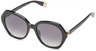 Furla Damskie okulary przeciwsłoneczne Sfu533, czarne (Shiny Black), 52 - Okulary przeciwsłoneczne - miniaturka - grafika 1