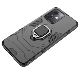 Ring Armor etui do Xiaomi Redmi Note 12 5G / Poco X5 5G pancerny pokrowiec uchwyt magnetyczny ring czarne - Etui i futerały do telefonów - miniaturka - grafika 9