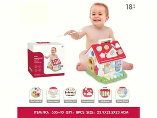 INTERAKTYWNY DOMEK Z PIANINKIEM WIELOFUNKCYJNY - Zabawki interaktywne dla dzieci - miniaturka - grafika 1