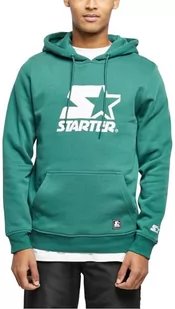 Starter Black Label Męska bluza z kapturem The Classic Logo, męska bluza z logo z przodu, w 11 różnych kolorach, rozmiar S-XXL, ciemnozielony, XL - Bluzy męskie - miniaturka - grafika 1