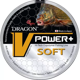 Dragon Żyłka V-Power+ Soft 150m 0.12mm - Żyłki wędkarskie - miniaturka - grafika 1