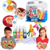 Prace ręczne dla dzieci - ZESTAW KREATYWNY SIMBA AQUA GELZ DLA DZIECI 7 KOLORÓW ŻELI ŻELE + FOREMKI - miniaturka - grafika 1