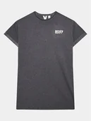 Sukienki i spódniczki dla dziewczynek - Roxy Sukienka codzienna You Rock My World ERGKD03223 Szary Oversize - miniaturka - grafika 1