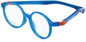 Akcesoria i dodatki do ubrań dla dzieci - NANOVISTA Okulary przeciwsłoneczne unisex FLICKER 3.0, AZUL CRISTAL/NARANJA, 44 - miniaturka - grafika 1