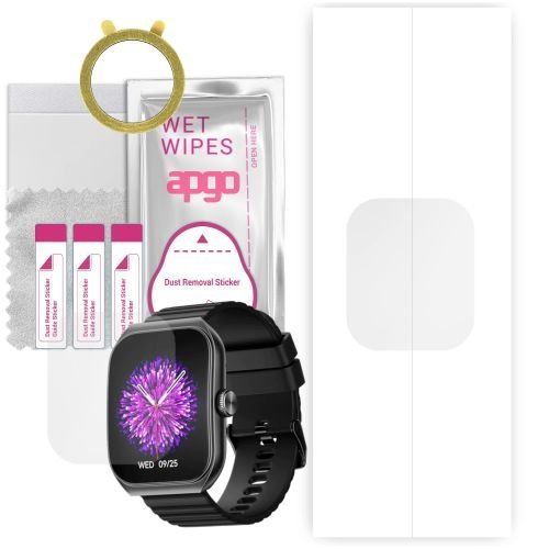 1x folia hydrożelowa ochronna do Noise Hexa ArcView - apgo Smartwatch Hydrogel Protection Ochrona na ekran smartwatcha