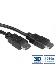 VALUE Kabel HDMI HighSpeed + Ethernet, M/M, LSOH, 7.5m czarny - Kable - miniaturka - grafika 1