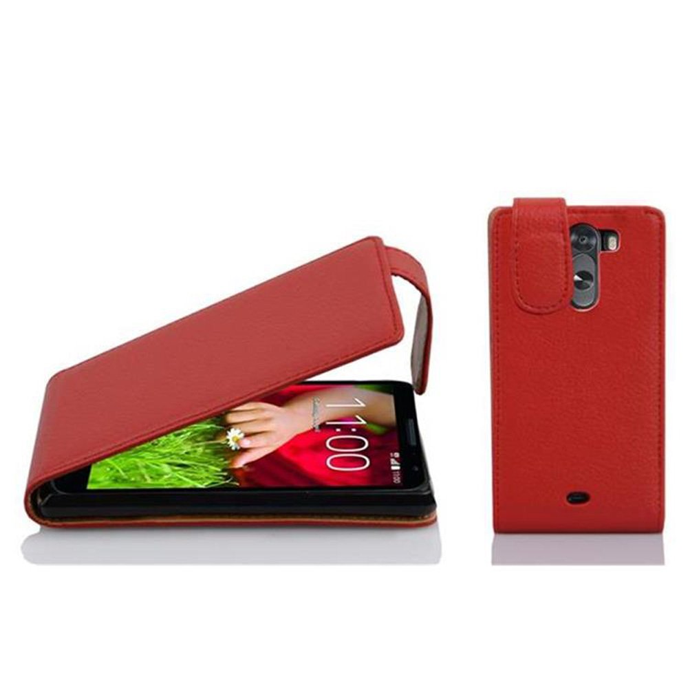 Etui ochronne Cadorabo do LG G2 MINI w kolorze czerwonym Etui z klapką na telefon komórkowy Etui Pokrowiec imitacja skóry