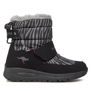 Śniegowce KangaRoos K-Pe Marty Rtx 18935 000 5104 Czarny - Buty dla dziewczynek - miniaturka - grafika 1
