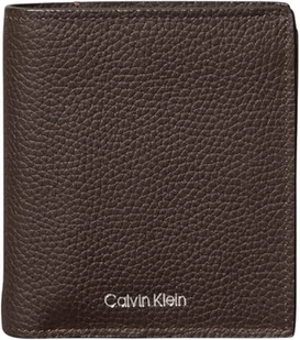 Calvin Klein Męskie folie tłoczone wąskie potrójnie składane w karty LV04D1063G portfele, brązowe (CK ciemnobrązowy), jeden rozmiar, Brązowy (Ck ciemnobrązowy), Rozmiar Uniwersalny - Portfele - miniaturka - grafika 1