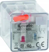 Sterowniki i przekaźniki - Lovato Przekaźnik przemysłowy ze wskaźnikiem LED i przyciskiem mechanicznym, sterowanie 110VAC, 3C/O, 10A, do gniazd 11 pinowych HR7XS2 HR703CA110 - miniaturka - grafika 1