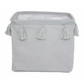 Zestawy mebli dla dzieci - Szary materiałowy pojemnik na zabawki B2-M23 - miniaturka - grafika 1