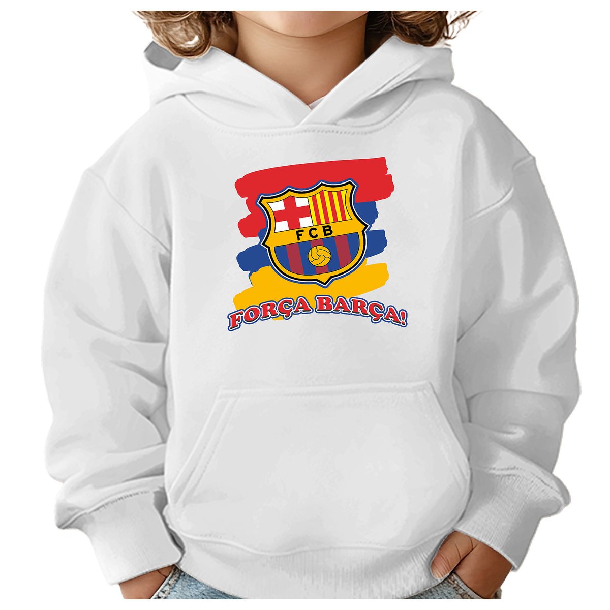 BLUZA DZIECIĘCA BARCELONA FC KLUB PIŁKARSKI 110-116 DLA DZIEWCZYNKI CHŁOPCA