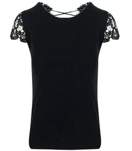 Bluzka koszulka krótki rękaw koronka IRMA - Bluzki damskie - miniaturka - grafika 1