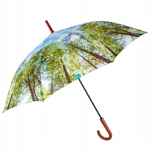 Parasol automatyczny długi laska Perletti Time wiatroodporny las drzewa - Parasole - miniaturka - grafika 1
