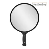 Pozostałe akcesoria fryzjerskie - Lusterko fryzjerskie okrągłe z rączką Q-35 - miniaturka - grafika 1