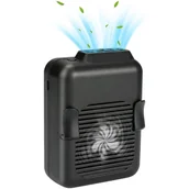 Wentylatory - Zewnętrzny wentylator elektryczny mocowany do pasa, wentylator na szyję z akumulatorem USB, 6000 mAh - miniaturka - grafika 1