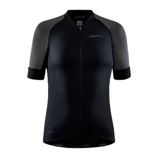 Damska Koszulka CRAFT ADV ENDUR LUMEN JERSEY W 1910555-999000 – Czarny - Koszulki rowerowe - miniaturka - grafika 1