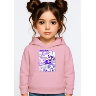 Bluzy dla dziewczynek - BLUZA DZIECIĘCA K-POPOWE ŁOWCZYNIE DEMONÓW HUNTRIX 104 Z KAPTUREM - miniaturka - grafika 1