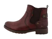 Botki damskie - Mustang Damskie sztyblety 15M0052002, Bordo, 42 EU, bordo, 42 EU - miniaturka - grafika 1