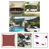 Parasole ogrodowe - The Living Store Żagiel ogrodowy - tkanina Oxford - kwadratowy - 4x4 m - terakota - Żagiel Ogrodowy - miniaturka - grafika 1