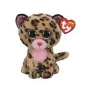 Maskotki i pluszaki - Ty Beanie Boos Livvie różowy leopard 24 cm 459519 - miniaturka - grafika 1