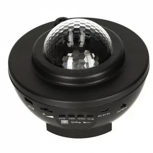 Projektor gwiazd rzutnik lampka nocna głośnik bluetooth czarna - Projektory dla dzieci - miniaturka - grafika 1