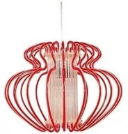 Lampy sufitowe - Candellux IMPERIA Lampa sufitowa wisząca mała Czerwony 1x60W E27 31-36608 - miniaturka - grafika 1